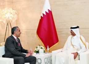رئيس مجلس الوزراء القطري يستقبل عبد اللطيف الحموشي