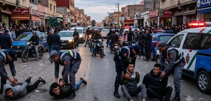 تخدير وفوضى في شوارع برشيد ينتهيان بسقوط أربعة مشتبه فيهم